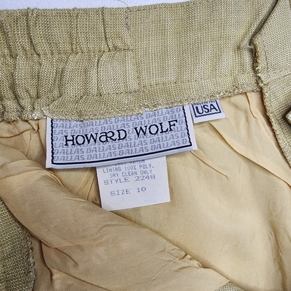 HOWARD WOLF Vintage Trousers 100% Polyester Lining - Picture 13 of 14